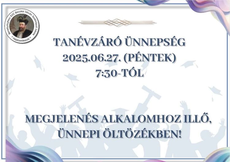 Tanévzáró ünnepség